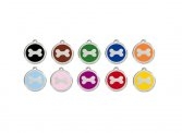 Stainless Steel & Enamel Bone Tag