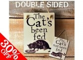 "The Cat's been fed / Not fed"