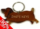 "Dad's Keys" Keyring