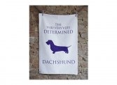 "The Determined Dachshund" Tea Towel