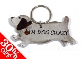 "I'm Dog Crazy" Keyring