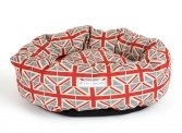 Union Jack Luxury Donut Bed by Mutts and Hounds