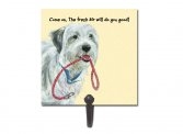Scruffy Mutts "Fresh Air" Plaque with Hook