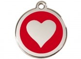 Stainless Steel & Enamel Heart Tag