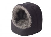 Artic Dipped Faux Fur Cat Igloo