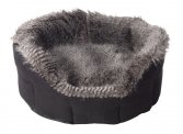 Artic Tipped Dyed Faux Fur Snuggle Bed