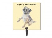 Scruffy Mutts "Paw's Up" Plaque with Hook