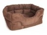 Premium Heavy Duty Rectangular Faux Suede Bed