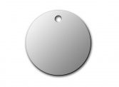 Engraved Stainless Steel Circle Dog Tag