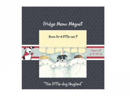 Scruffy Mutts \"Room for a Little One\" Fridge Magnet