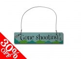 Gone Shooting Door Hanger