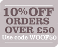 10% off Orders over £50
