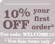 10% off 1st Order