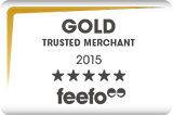 Gold trusted merchant 2015 - Feefo